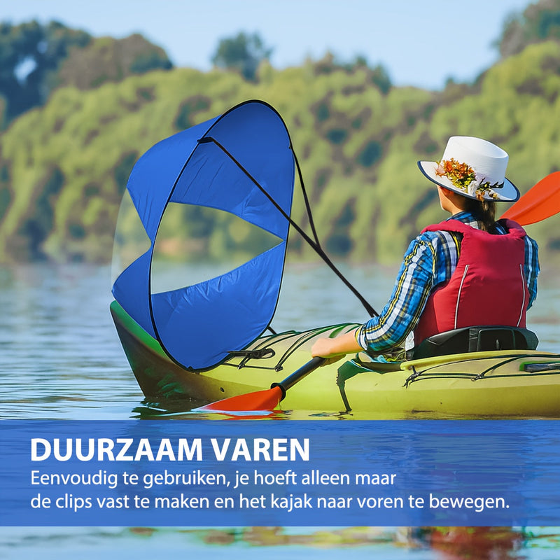 SpeedSail Opvouwbaar Kajakzeil – Efficiënt en Makkelijk in Gebruik