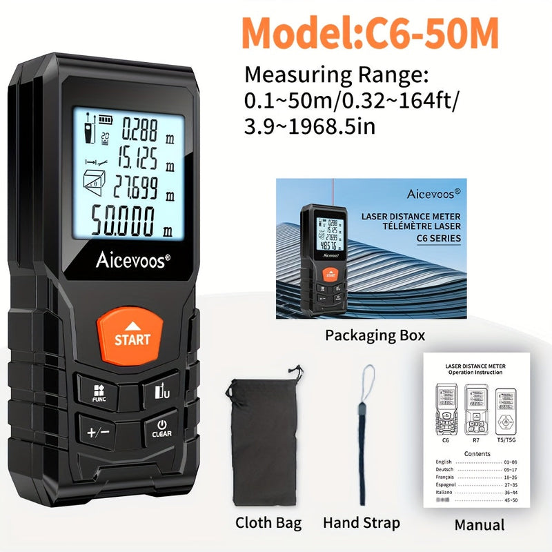 Compacte Laser Afstandsmeter – Nauwkeurig en Robuust Meetinstrument