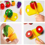 Educatieve Snijset met Voedsel, Fruit en Groenten – Perfect voor Vroeg Leren en Rollenspel