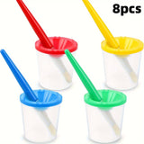 Kunstschilders Set met Verfpotjes en Kwasten – Perfect voor DIY Schilderen