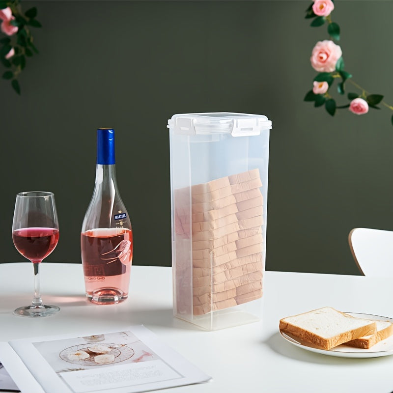 Transparante Brooddoos met Luchtdichte Deksel - Versheid Behoud en Snijdgids