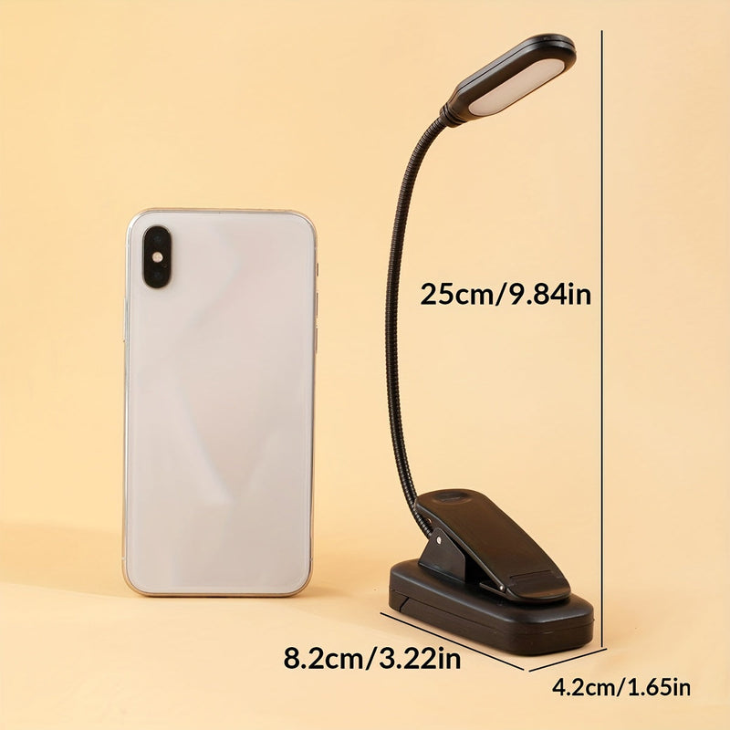 Flexibele Cliplamp - Draagbare Leeslamp met Verstelbare Hals voor Thuis of Op Reis