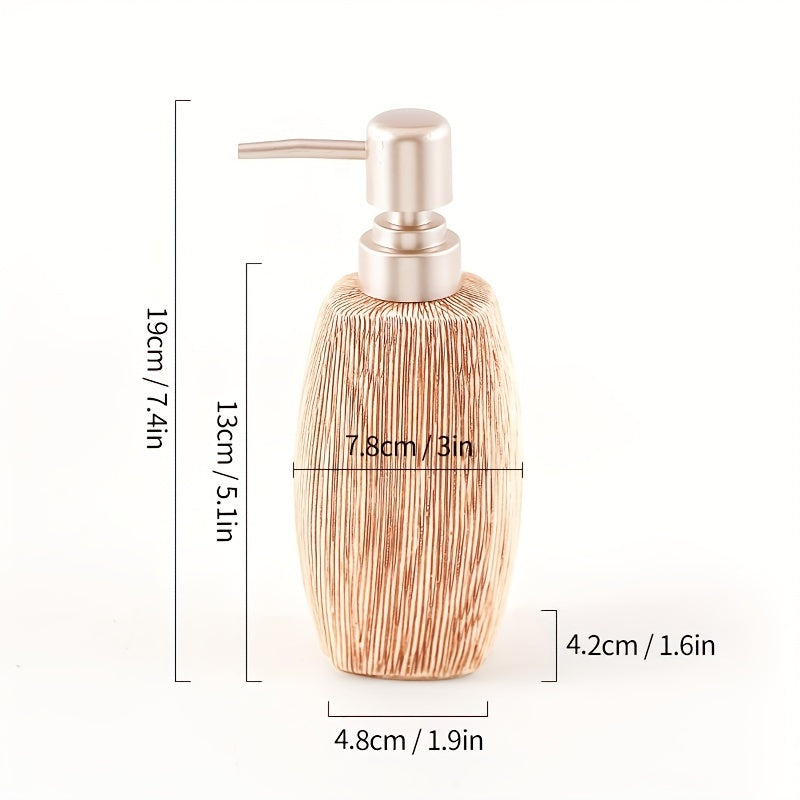 Houtnerf Stijl Keramische Badkamer Set – Luxe Accessoires voor een Natuurlijke Touch in je Badkamer