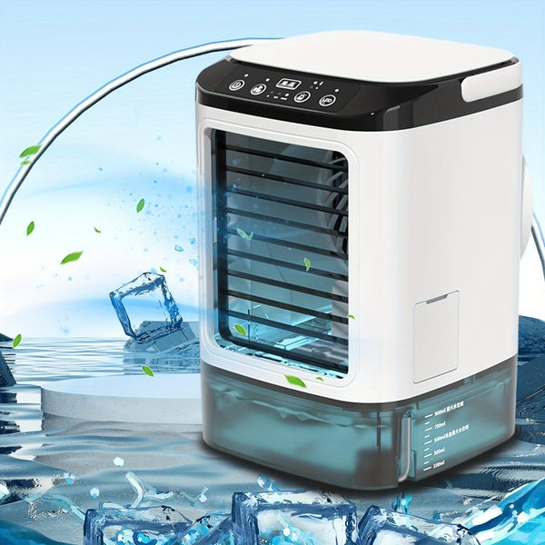 Draagbare Mini Watergekoelde Airconditioner – USB Voeding met Grote Tank