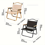 Draagbare Opvouwbare Campingstoel – Robuust Aluminium Frame en Comfortabele Zitting