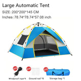 Snelle Opzet 4-Persoons Camping Tent – Ademend en Winddicht Schuilplaats