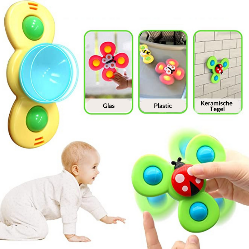 Zuignap Spinner Speelset van 3 - SpinFun