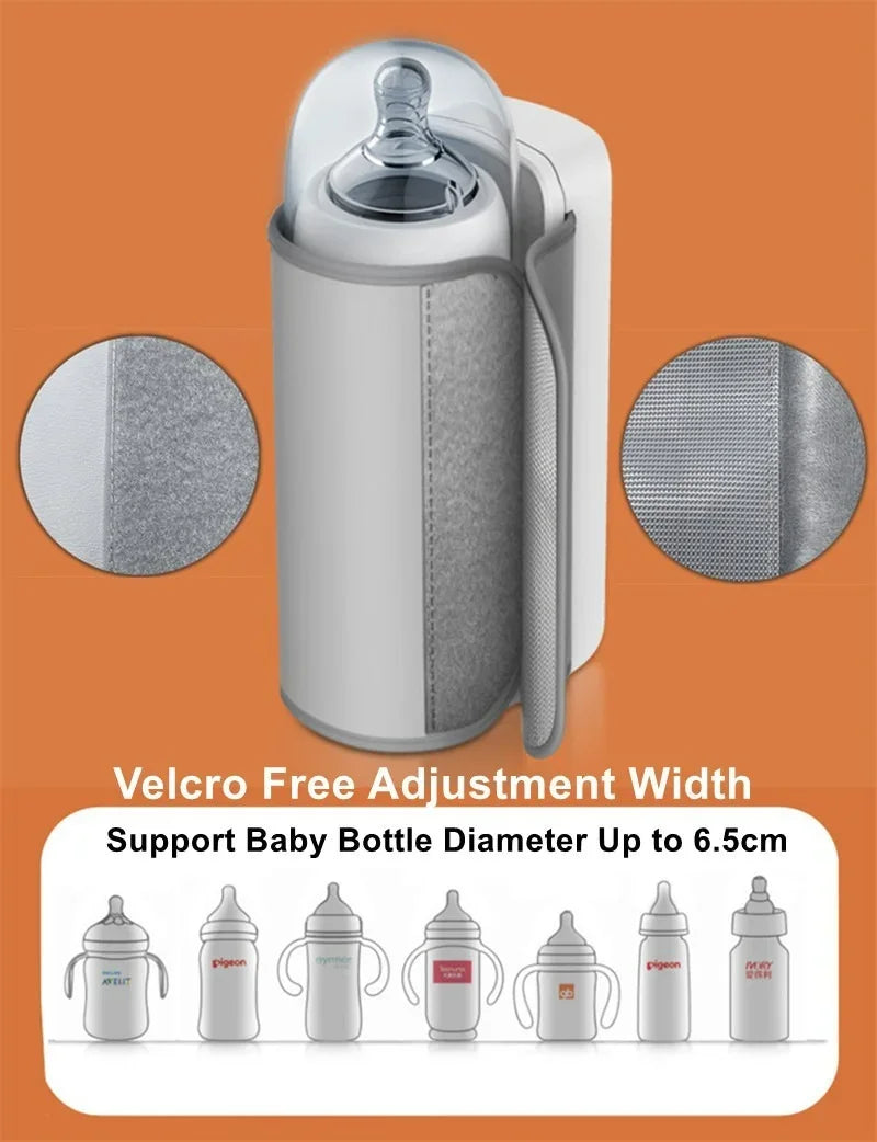 Draagbare babyflesverwarmer met temperatuurregeling – WarmEase
