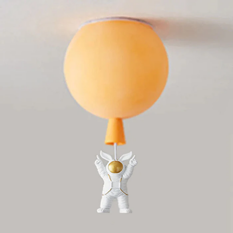 Trendy Maan/Astronaut Kinderkamer LED Plafondlamp - CosmoGlow