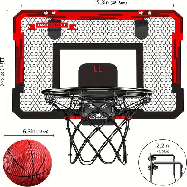 Mini-Basketbalring met Elektronisch Scorebord - BouncePro