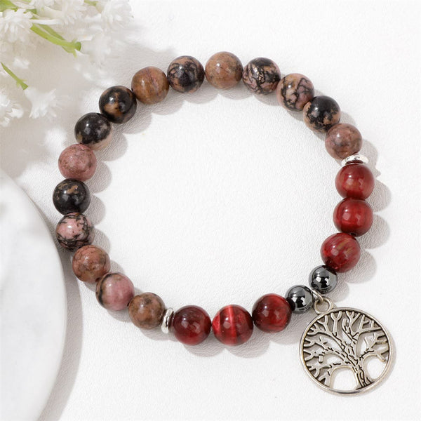 Natuurlijke Kristallen Levensboom Armband – Mila