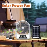 Draagbare Zonne-energie Ventilator en Nachtlamp – Multifunctioneel en Oplaadbaar