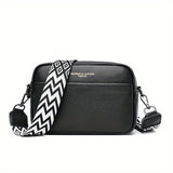 Echte Leren Crossbody Tas – Praktisch en Trendy met Gitaar Schouderband