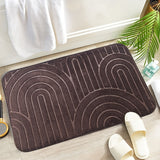 Geometrische Antislip Badkamermat – Comfortabel en Stijlvol voor jouw Badkamer