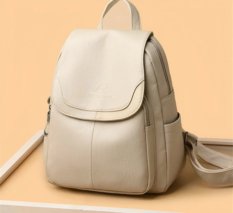 Vintage Leren Dames Rugzak – Isabella