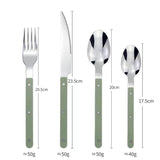 24-delig RVS Bestekset met Gravure-Design – BistroLine