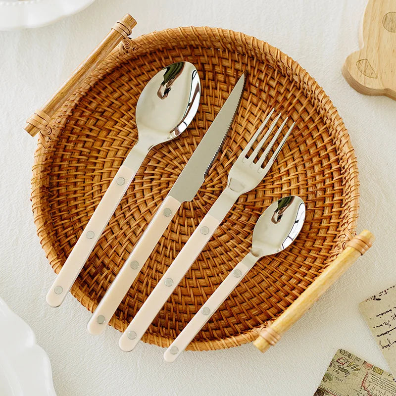 24-delig RVS Bestekset met Gravure-Design – BistroLine