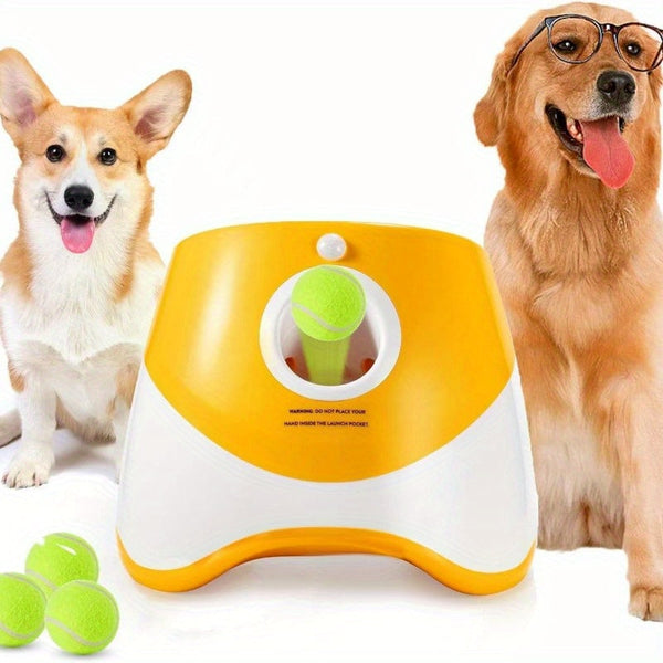 FetchMaster Pro – Interactieve Automatische Hondenspeelbal Launcher met USB Opladen