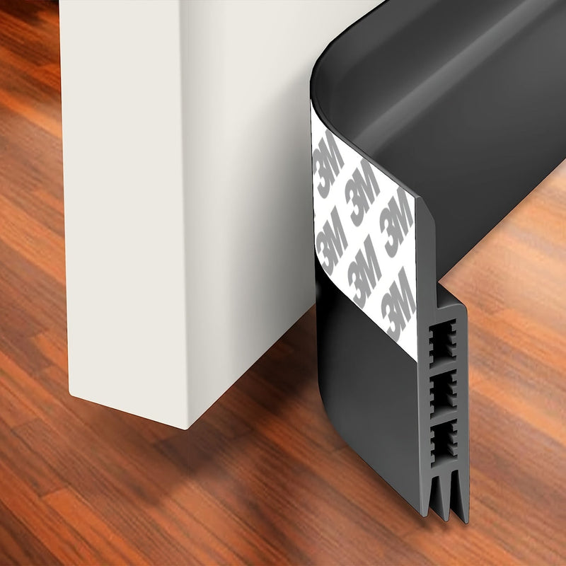 Tochtstopper voor Deur - Siliconen Deurschraper met Sterke Lijm en Geluidsisolatie
