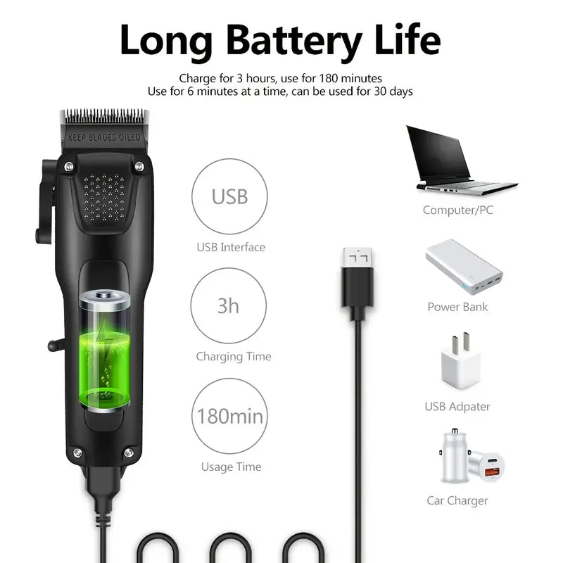 ProTrim Grooming Set – Draadloos en Professioneel voor Perfecte Styling