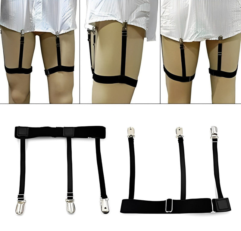 Heren Hemd-Stäbe Gummibanden Bretels voor een veilige Hemd-Houder