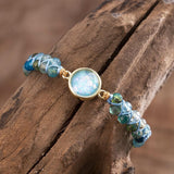 Hypnotiserend Blauwe Opal Armband - Liora