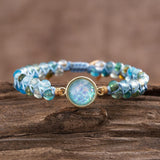 Hypnotiserend Blauwe Opal Armband - Liora