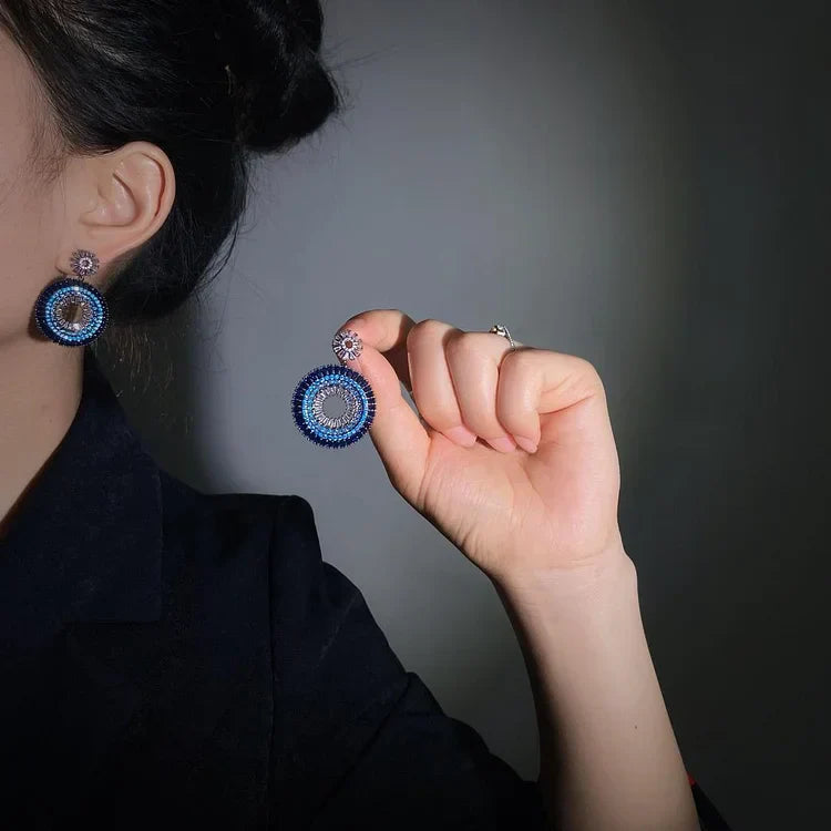 Zilveren Boze-Oog-Oorbellen – Layla