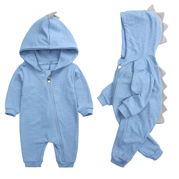 Schattige Baby-Overall met Dinosaurierkapuze – DinoDream Onesie