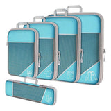 Compressie Reisorganisers | Slimme Inpakoplossing | Ruimtebesparende Bagage Cubes | Perfect Voor Vakanties & Zakenreizen | 5-delige Set | Lichtgewicht & Duurzaam | Maximale Ruimtebesparing | Avontuurlijke Reiskompanen