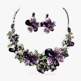 Bruidsjuwelen-set met emaille bloemen – Fleur