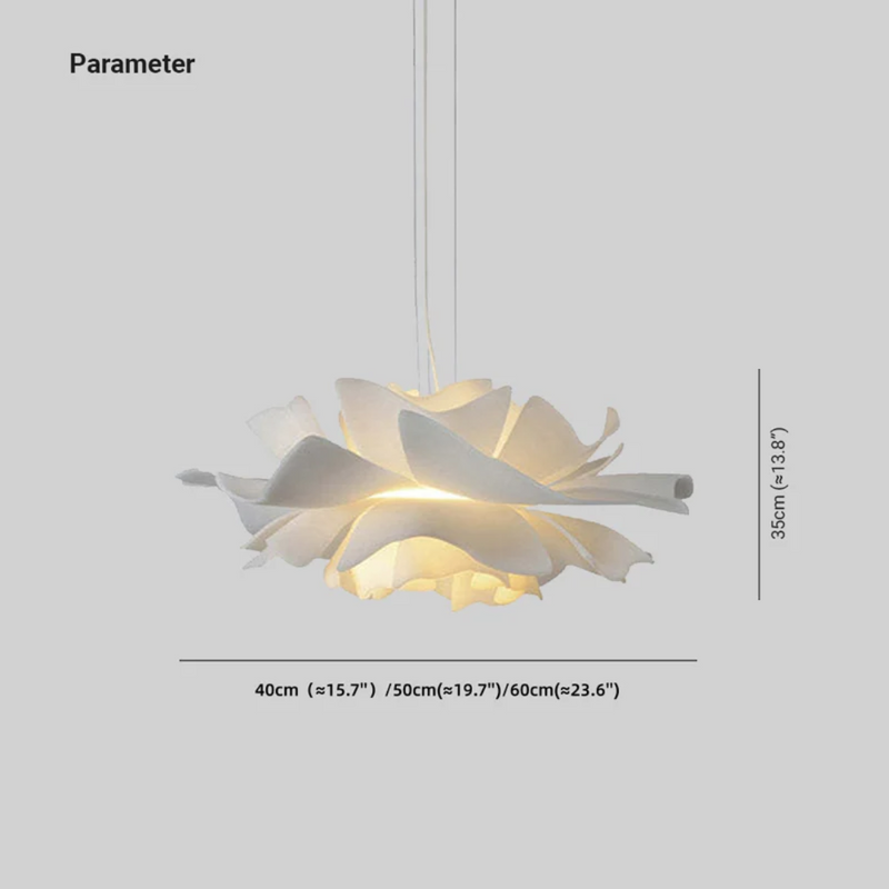 Design-Hanglamp Bloem Wit Metaal - Sophia