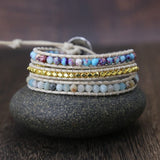 Essentiële Jaspis-Wickelarmband – Amarilis