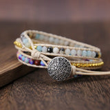 Essentiële Jaspis-Wickelarmband – Amarilis
