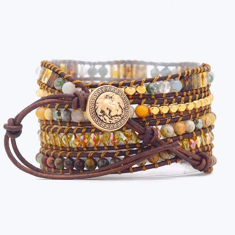 Achat Maanlicht-Wickelarmband – Lunara