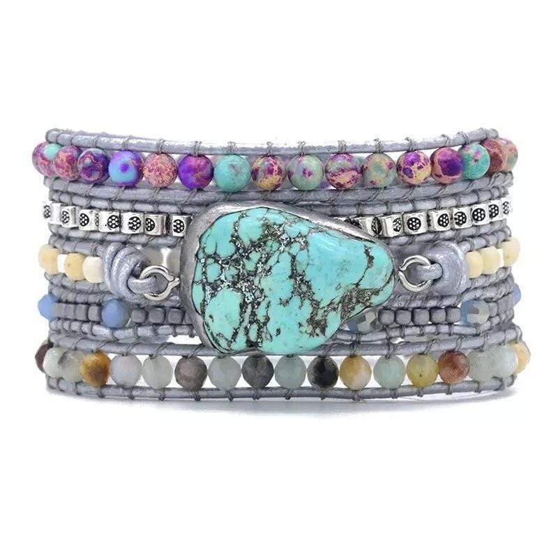 Helende Turquoise Wikkelarmband – Amara