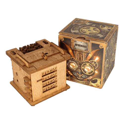 Interactieve Houten Escape Puzzlebox – MindVault