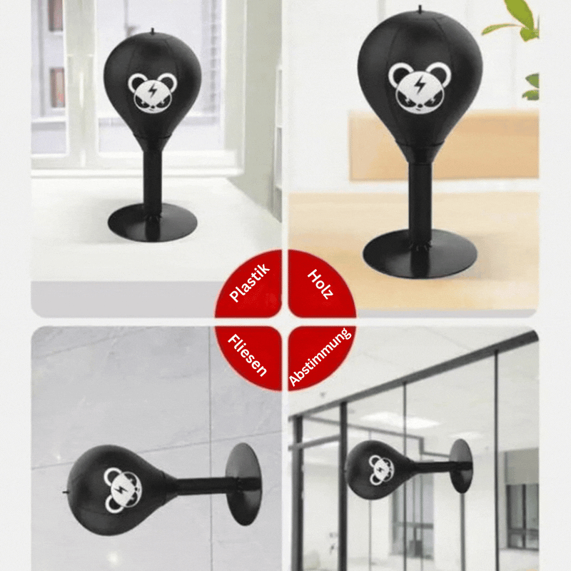 Boxball met sterke zuignapbasis – PowerStrike