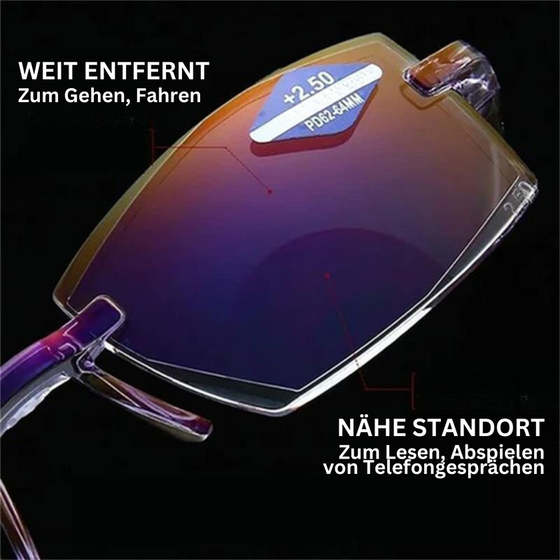 Bril met blauwlichtfilter en multifocale lenzen – VisionGuard