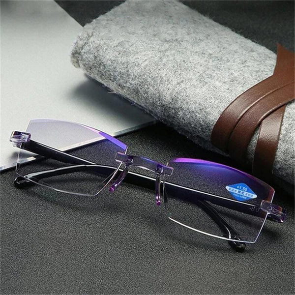 Bril met blauwlichtfilter en multifocale lenzen – VisionGuard