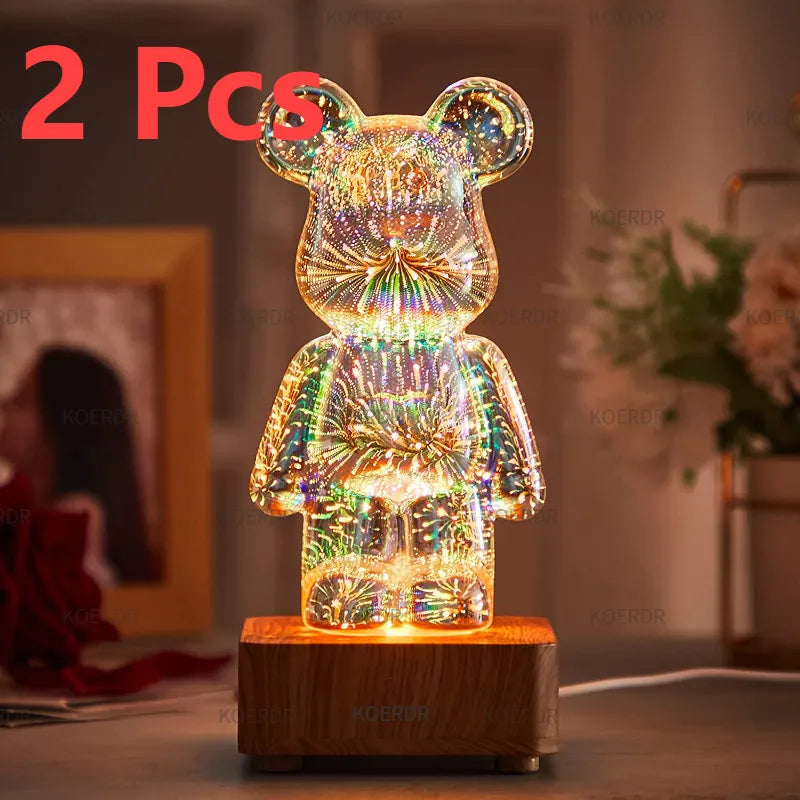 Magische 3D-Vuurwerkprojector Lamp - StarBear