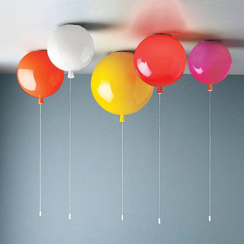 Compacte Moderne LED-Ballon-Plafondlamp – AuraLite