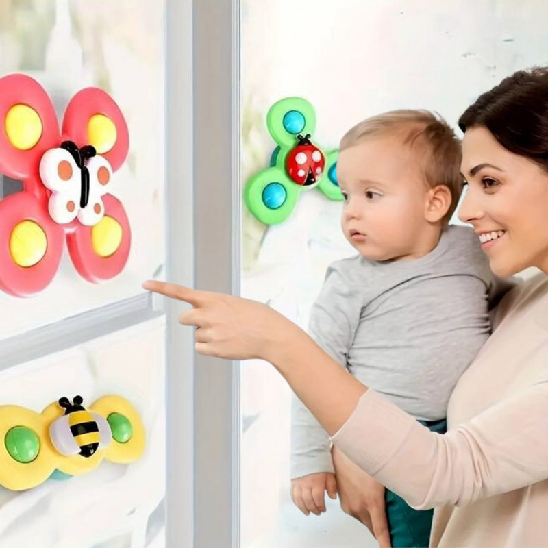 Zuignap Spinner Speelset van 3 - SpinFun