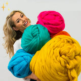 DIY Chunky XL 1000 Gram Wolgaren voor Zachte Dekens - LuxeWool
