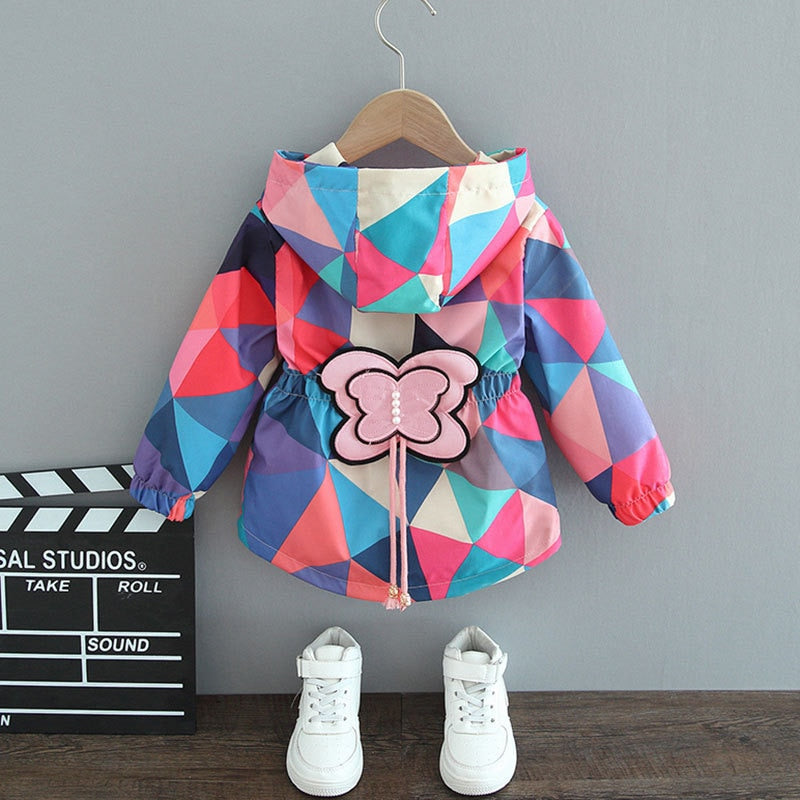 Modieuze Vlinder Regenjacke voor Meisjes - ButterflySplash