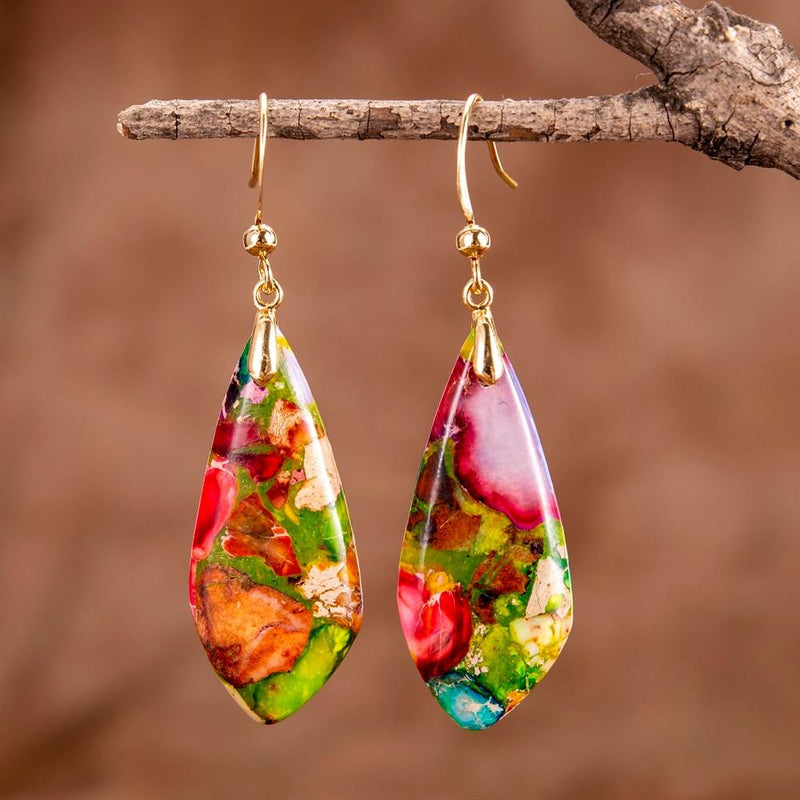 Regaliet Jaspis-Oorbellen – Serenelle