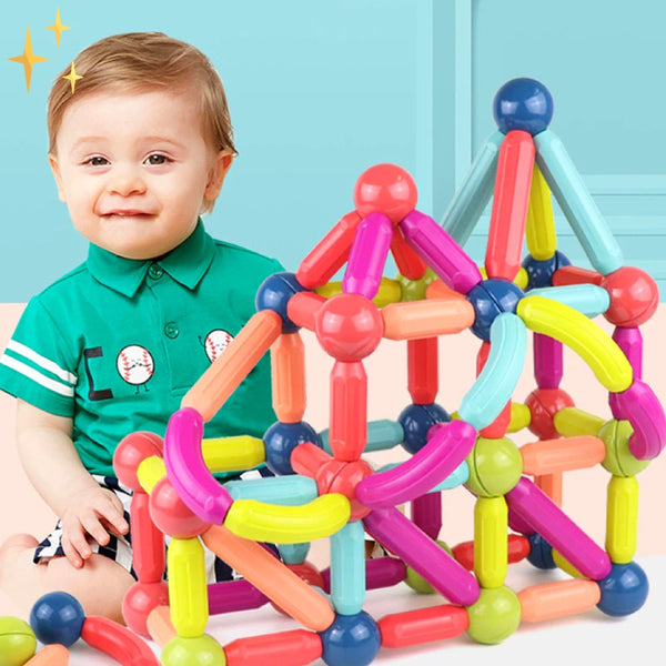 64-delige Magnetische Bouwstenen - Creatix