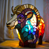 Artistieke Glasmozaïek Dierenlamp – Kleur en Sfeer in Huis