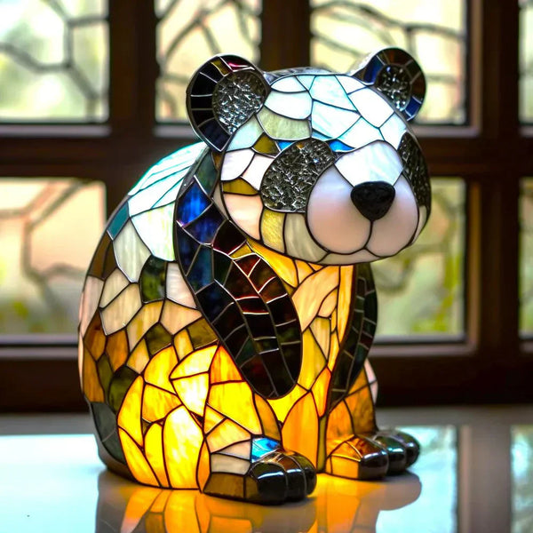 Artistieke Glasmozaïek Dierenlamp – Kleur en Sfeer in Huis