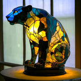 Artistieke Glasmozaïek Dierenlamp – Kleur en Sfeer in Huis